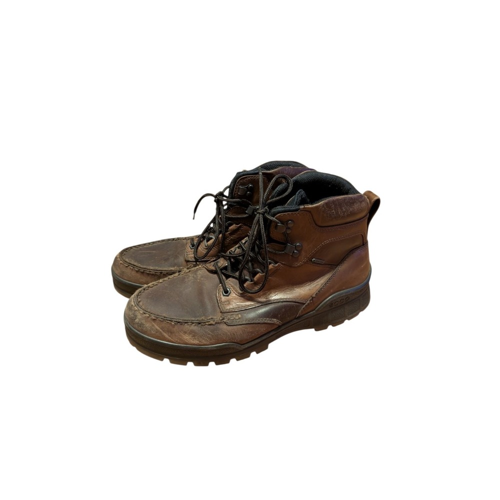 Ecco Track 25 Men's Leather Gore-Tex Mid Boot EU 45 US 11/11.5 Bison WATERPROOF